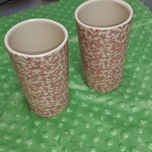 2 Roseville Pottery mugs workshop of Gerald Henn.